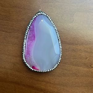 Purple crystal pendant